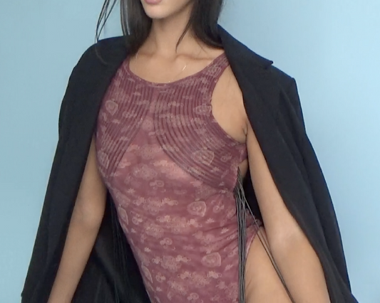 È CONTOUR BODYSUIT flamenco